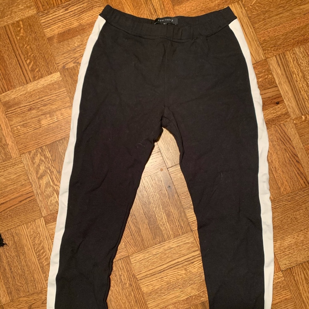 Sanctuary pants black & white